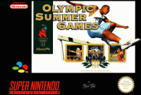 Olympic Summer Games PAL Super Nintendo PAL box art